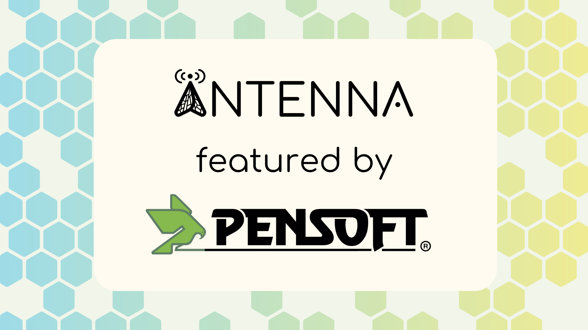 ANTENNA featured on Pensoft's blog